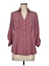 Iz Byer Polka Dots Pink 3/4 Sleeve Blouse Size M - photo 1