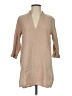 Community 100% Cotton Tan 3/4 Sleeve Blouse Size XXS - photo 1