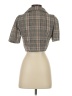 Shein Brown Short Sleeve Blouse Size 2 - photo 2