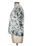 Sen 100% Polyester Metallic Silver Short Sleeve Top Size Med (2) - photo 5