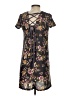Assorted Brands Print Black Casual Dress Size S - photo 2