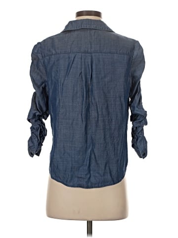 White House Black Market 3/4 Sleeve Button-Down Shirt (view 2)