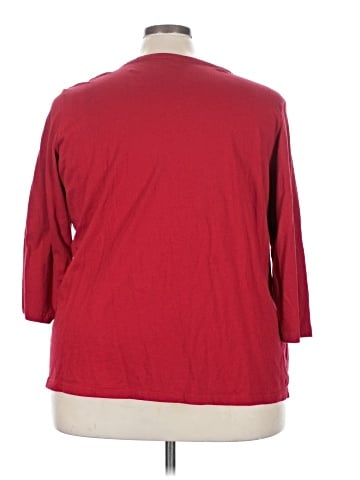 Basic Editions 3/4 Sleeve Blouse (view 2)