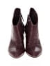 Nine West 100% Leather Burgundy Purple Ankle Boots Size 10 1/2 - photo 2