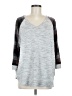 Maurices Plaid Gray Pullover Sweater Size M - photo 1