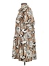 Assorted Brands 100% Polyester Print Tan Casual Dress Size S - photo 5