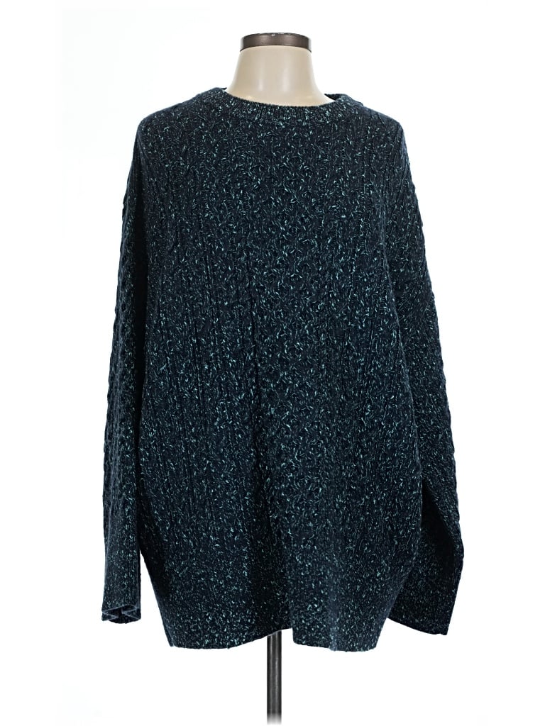 Pre-owned Boss By Hugo Boss Wool Pullover Sweater In Blue