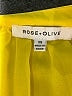 Rose + Olive 100% Polyester Yellow Sleeveless Blouse Size XS - photo 7