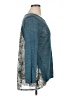 Xhilaration Teal Long Sleeve Top Size XL - photo 4