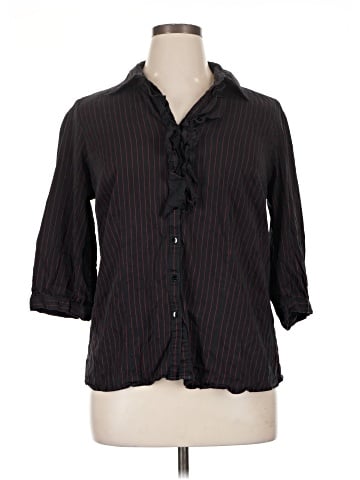 Lane Bryant 3/4 Sleeve Button-Down Shirt (view 1)