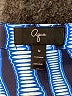 Aqua 100% Polyester Chevron-herringbone Blue Romper Size M - photo 4