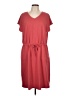 32 Degrees Solid Red Casual Dress Size L - photo 1