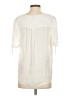 Paige 100% Polyester Ivory Short Sleeve Blouse Size S - photo 2