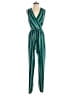 Donna Morgan Stripes Green Jumpsuit Size 4 - photo 1