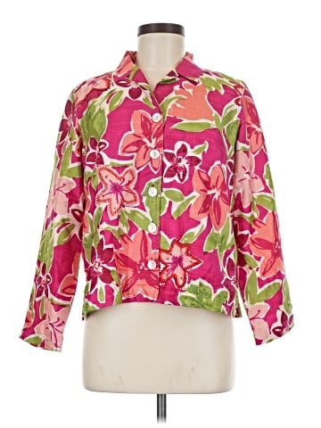 Laura Ashley 3/4 Sleeve Silk Top (view 1)