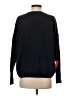 CeCe Hearts Black Pullover Sweater Size S - photo 2
