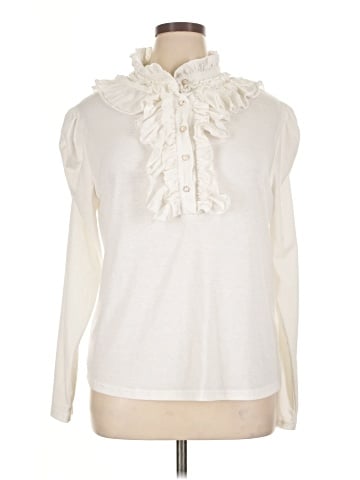 Allegra K Long Sleeve Blouse (view 1)