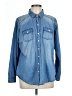 Torrid 100% Cotton Blue Long Sleeve Button-Down Shirt Size Lg Plus (0) - photo 1