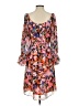 Donna Morgan 100% Polyester Floral Orange Casual Dress Size 4 - photo 2