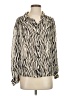 Free People Animal Print Ivory Long Sleeve Blouse Size XS - photo 1