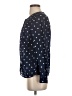 Talbots 100% Cotton Polka Dots Blue Long Sleeve Blouse Size XS - photo 5