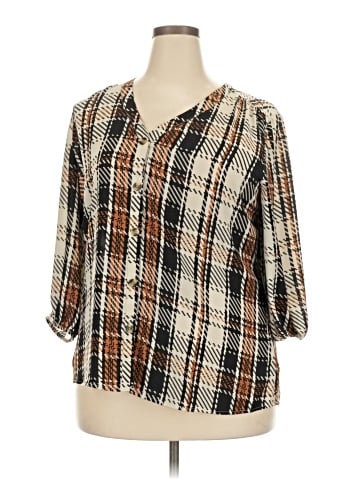Maurices 3/4 Sleeve Blouse (view 1)