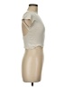 Shein Ivory Short Sleeve Turtleneck Size 6 - photo 4