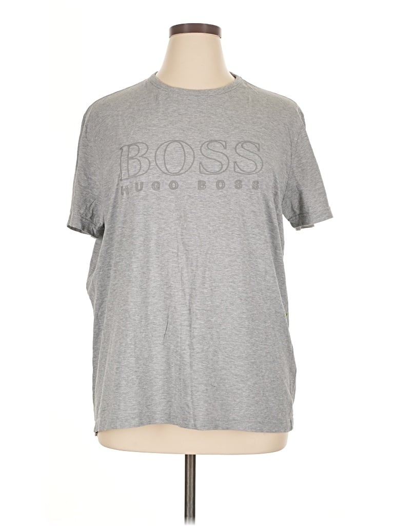 Pre-owned Boss By Hugo Boss Short Sleeve T-shirt In Gray