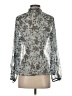 Zara Silver Blue Long Sleeve Blouse Size S - photo 2