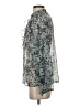 Zara Silver Blue Long Sleeve Blouse Size S - photo 5