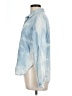 Nostalgia 100% Lyocell Blue Long Sleeve Blouse Size L - photo 5