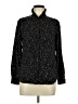 Christopher & Banks 100% Rayon Polka Dots Black Long Sleeve Blouse Size M - photo 1
