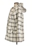 Ellen Reyes 100% Polyester Plaid Ivory Coat Size L - photo 5