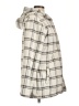 Ellen Reyes 100% Polyester Plaid Ivory Coat Size L - photo 4