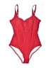 Unbranded Solid Red One Piece Swimsuit Size S - photo 1