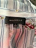 Majorelle Floral Stripes Blue Silver Long Sleeve Blouse Size M - photo 7