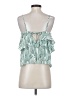Topshop 100% Polyester Green Sleeveless Blouse Size 6 - photo 2