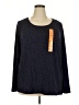 Mario Serrani Black Long Sleeve Top Size XXL - photo 1