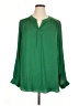 Maison d' Amelie 100% Polyester Green Long Sleeve Blouse Size 1X - photo 1