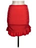 Unbranded Solid Red Casual Skirt Size M - photo 1