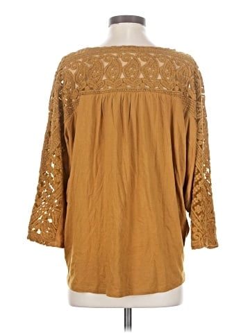 Garnet Hill 3/4 Sleeve Blouse (view 2)