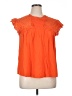 Ellison Orange Short Sleeve Blouse Size L - photo 1