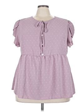 Shein Curve Short Sleeve Blouse
