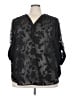 Torrid 100% Polyester Black 3/4 Sleeve Blouse Size 3X Plus (3) - photo 1