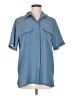 Croft & Barrow 100% Polyester Blue Short Sleeve Blouse Size M - photo 1