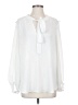Max Studio White Long Sleeve Blouse Size L - photo 1