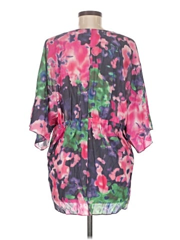 Alice + Olivia Short Sleeve Silk Top (view 2)