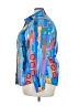 Unbranded Print Blue Long Sleeve Blouse Size 3X - photo 5