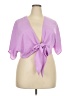 Hount 100% Polyester Purple Short Sleeve Blouse Size 3X - photo 1