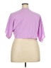Hount 100% Polyester Purple Short Sleeve Blouse Size 3X - photo 2